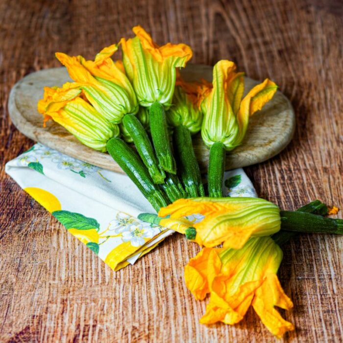 Fleur de courgette barquette France